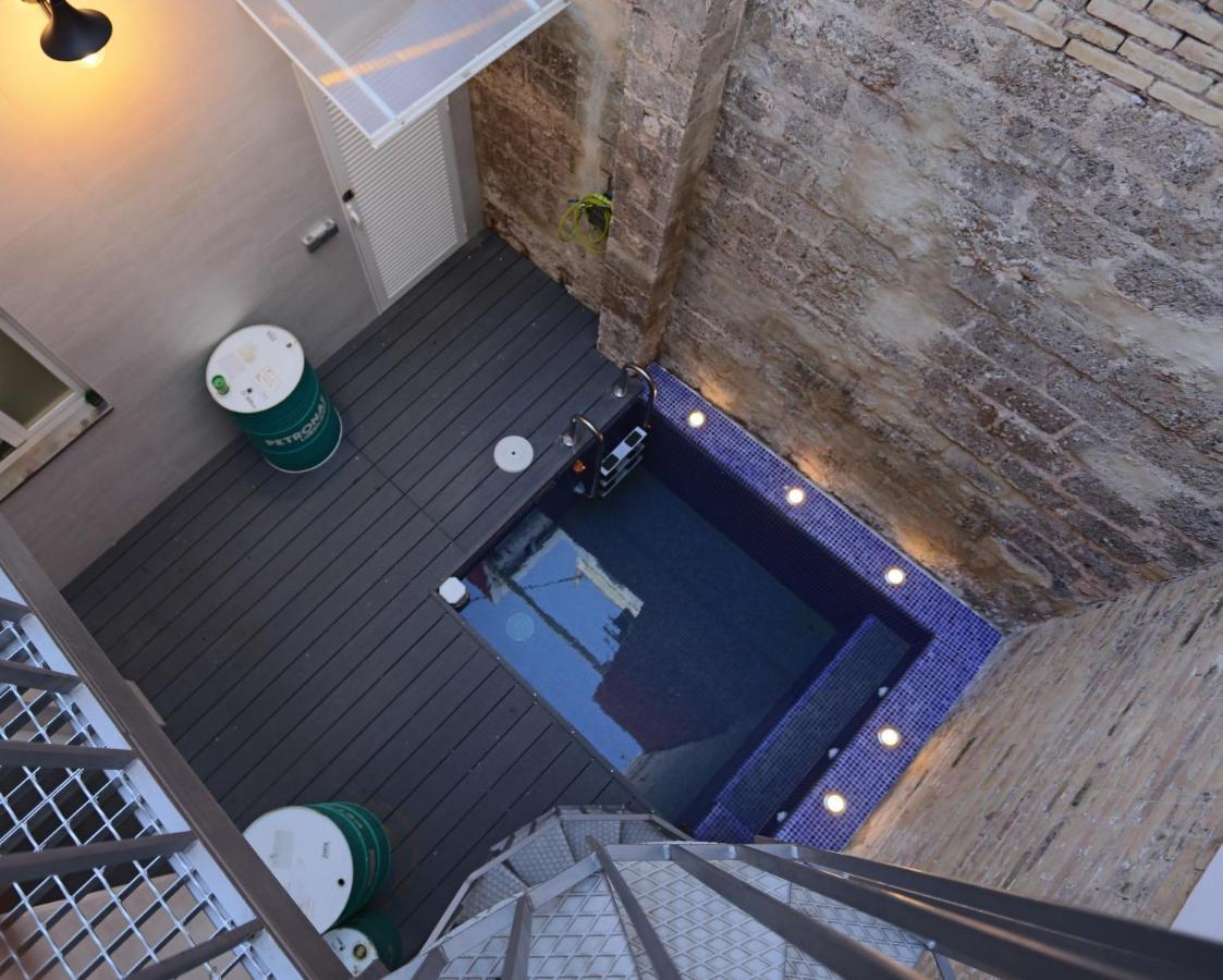 Loft independiente con Piscina compartida en Centro de Valencia Exterior foto