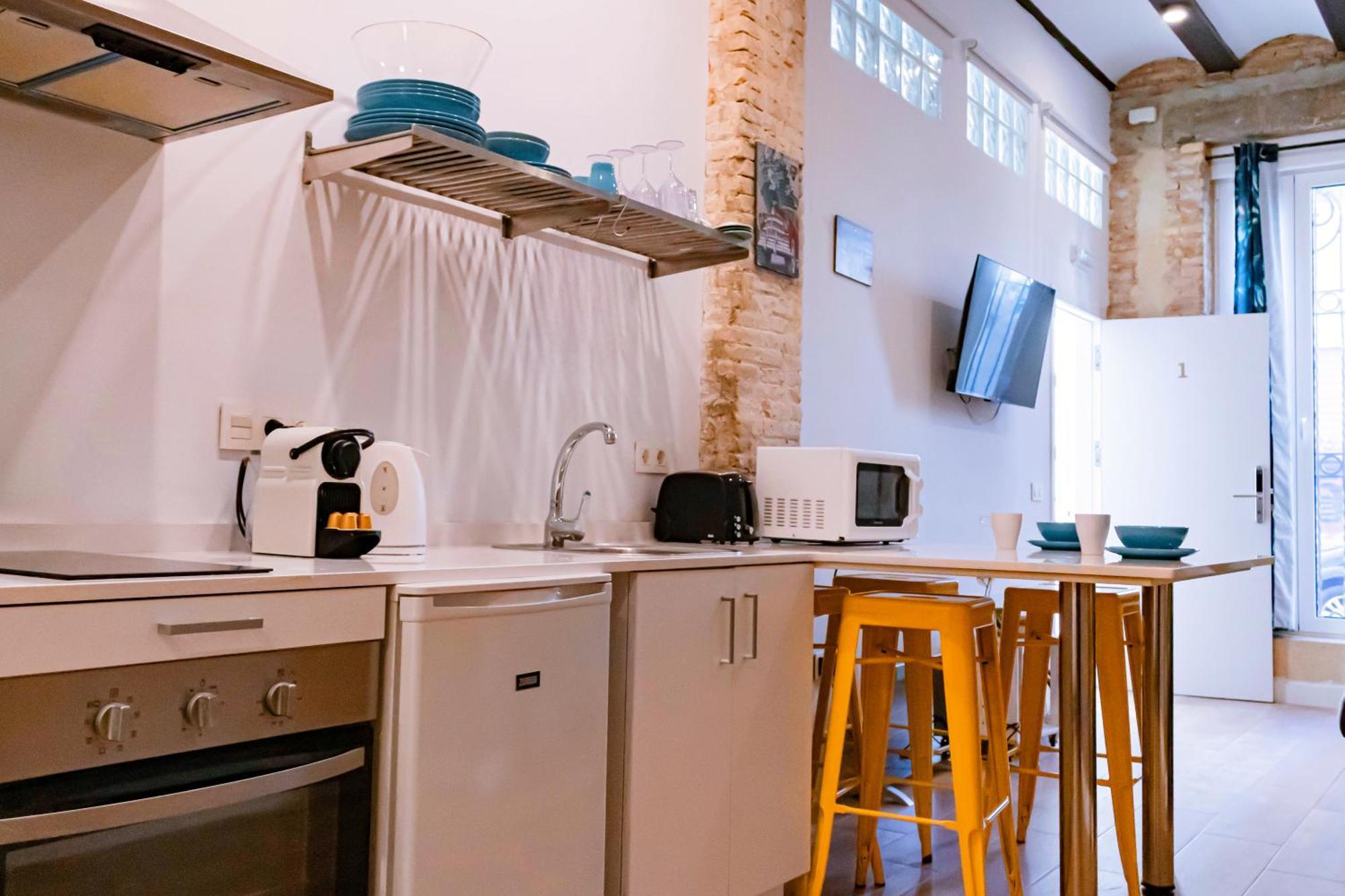 Loft independiente con Piscina compartida en Centro de Valencia Exterior foto