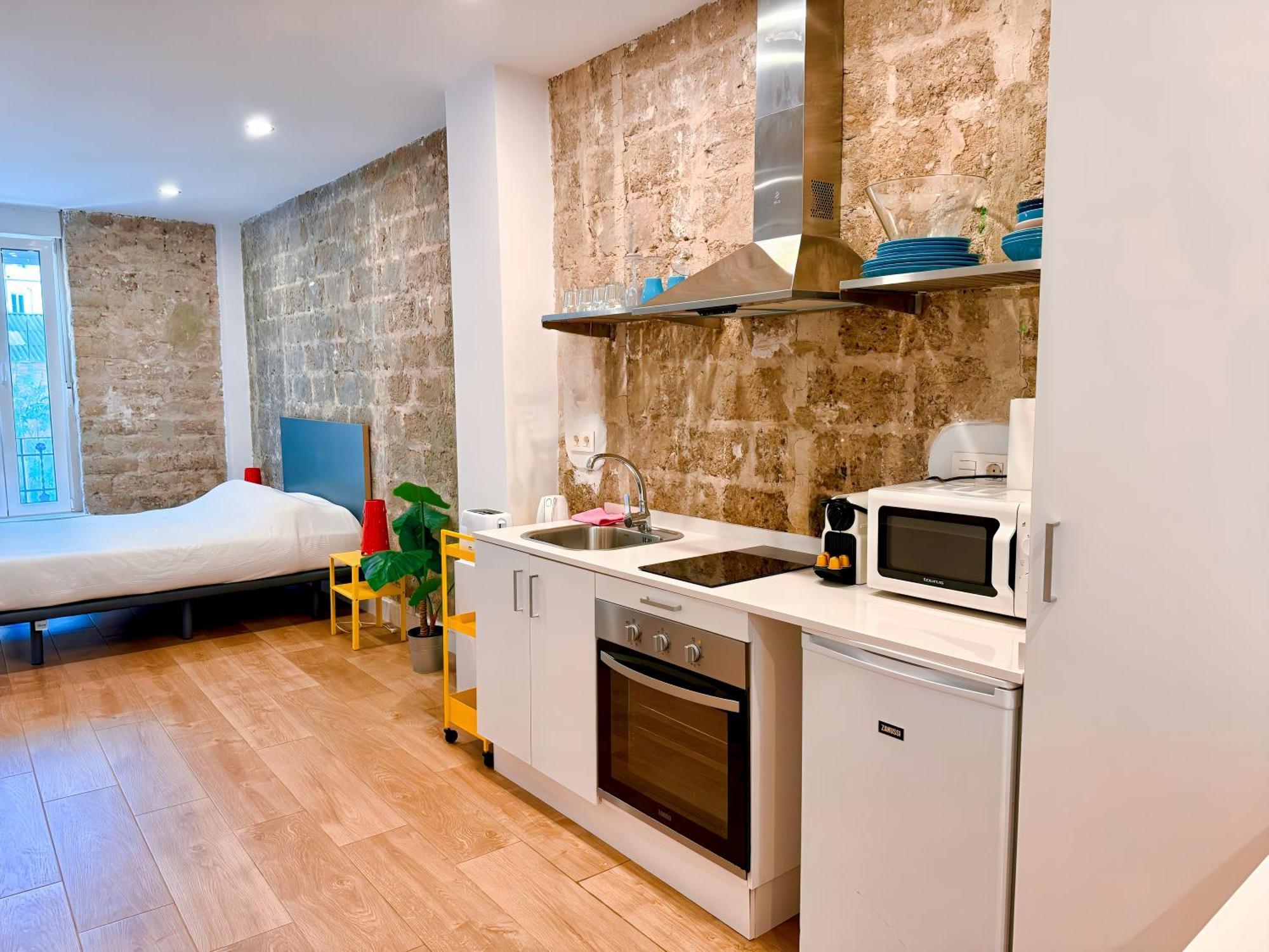 Loft independiente con Piscina compartida en Centro de Valencia Exterior foto